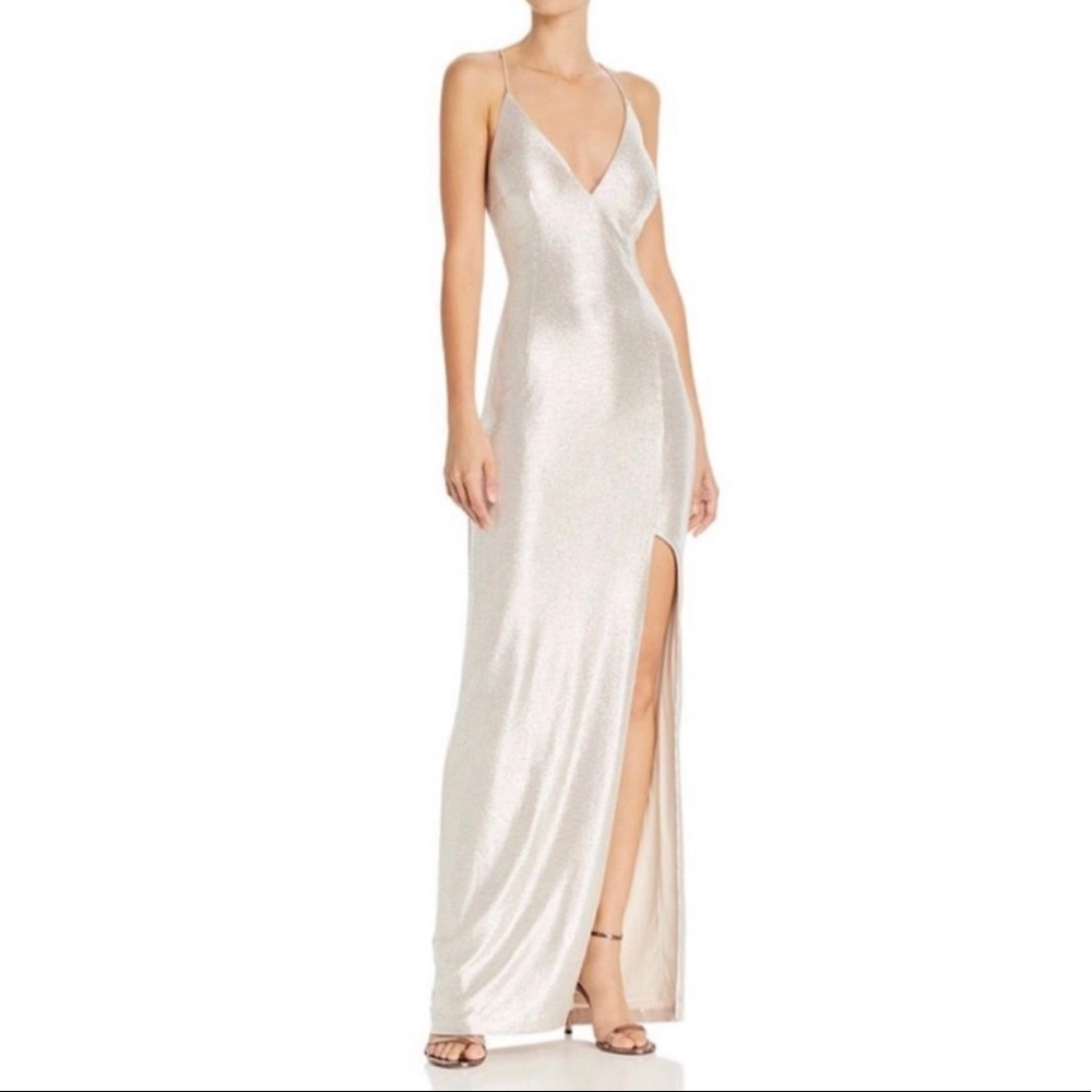Aidan Mattox Metallic Dress
